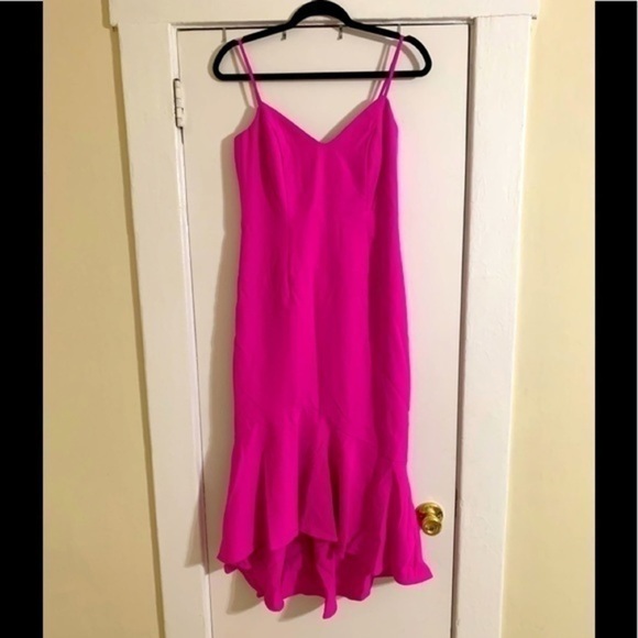 Bardot Dresses & Skirts - Bardot Hot Pink MIDI Dress Size 6